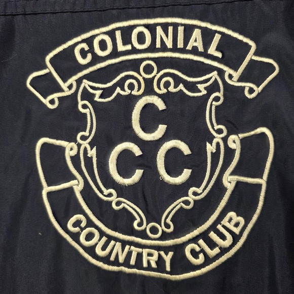 Wilson Other - Wilson Jacket Mens Medium Blue Colonial Country Club Golf Windbreaker Full Zip